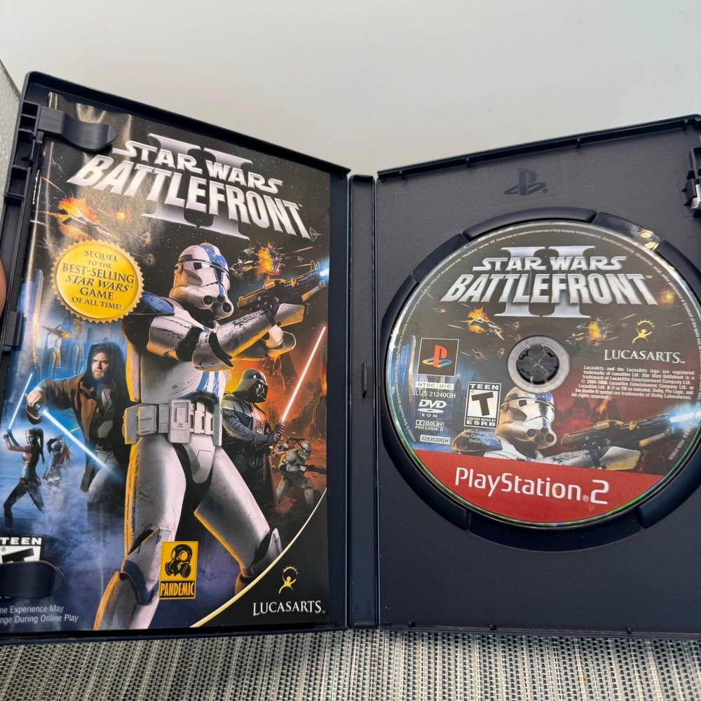 Star Wars Battlefront II Sony PlayStation 2 PS2 Greatest Hits CIB Manual Tested